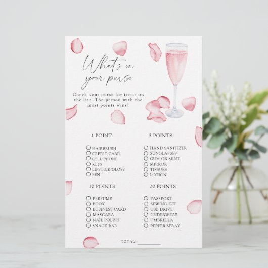 Petals en Prosecco - Wat zit er in je portemonnee (Staand voorkant)