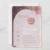 Petals en Prosecco Wedding Shower Save The Date (Voorkant)