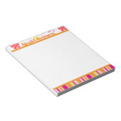 Petals en Stripes, persoonlijk Notitieblok (Schuin)