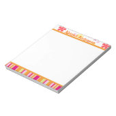 Petals en Stripes, persoonlijk Notitieblok (Linkerzijde)