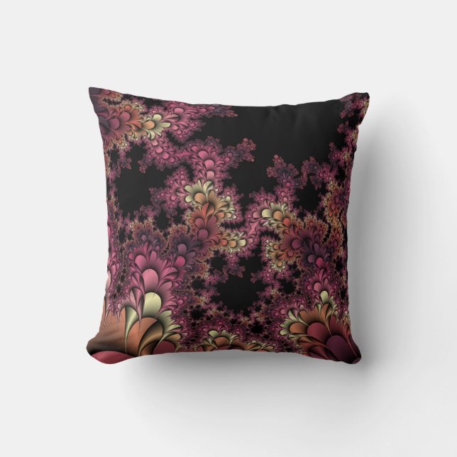 Petals en Thorns Fractal art Pillow Kussen (Voorkant)