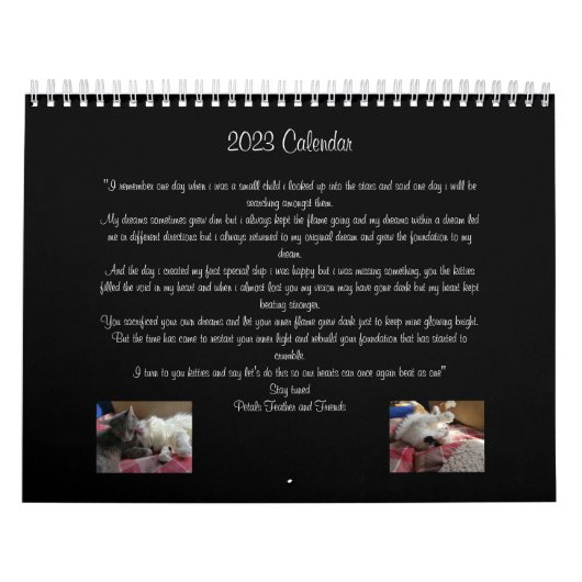 Petals Feather en Vrienden Agenda 2023 Kalender (Hoes)