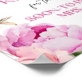 Petals fel roze bruids Hoeveel kussen Poster (Hoek)