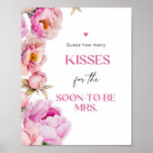 Petals fel roze bruids Hoeveel kussen Poster (Voorkant)