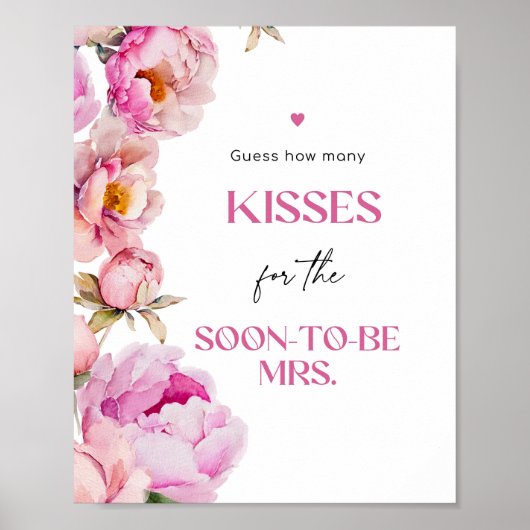 Petals fel roze bruids Hoeveel kussen Poster (Voorkant)