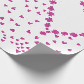 Petals Heart Wrapping Paper Cadeaupapier (Hoek)