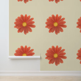 Petals in Motion – Vibrant Flower Graphic Behang