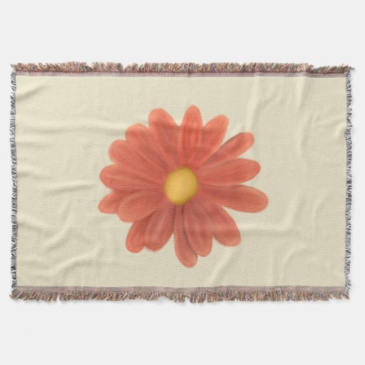 Petals in Motion – Vibrant Flower Graphic Deken (Voorkant)