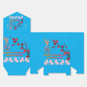 Petals in Pink Harmony azure Bedankdoosjes (Ongevouwen)