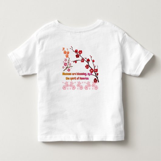 Petals in Pink Harmony Kinder Shirts (Achterkant)