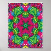 Petals Kinetic Collage Kaleidoscope Poster (Voorkant)