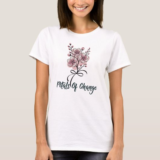 Petals Of Change, Cherry Blossom T-shirt (Voorkant)