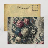 Petals of Decadence – Gotisch Victoriaans Feestdagenkaart (Voorkant / Achterkant)