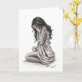 Petals of Sorrow Wenskaart Kaart (Gele Bloem)