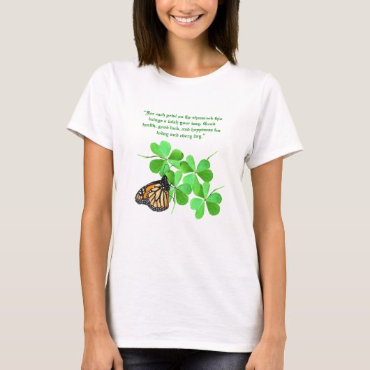 Petals op de Shamrock T-Shirt (Voorkant)