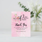 Petals Parels Prosecco gunstiger Vrijgezellenfeest Briefkaart (Staand voorkant)