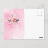 Petals Parels Prosecco gunstiger Vrijgezellenfeest Briefkaart (Achterkant)