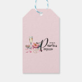 Petals Parels Prosecco gunstiger Vrijgezellenfeest Cadeaulabel (Achterkant)