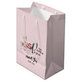 Petals Parels Prosecco gunstiger Vrijgezellenfeest Medium Cadeauzakje (Voorkant Gekanteld)