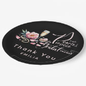 Petals Parels Prosecco gunstiger Vrijgezellenfeest Papieren Bordje (Gekanteld)