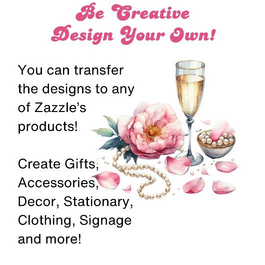 Petals Parels Prosecco gunstiger Vrijgezellenfeest Perfect Poster