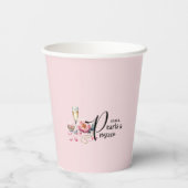 Petals Parels Prosecco Servies Partyware Papieren Bekers (Achterkant)