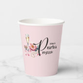 Petals Parels Prosecco Servies Partyware Papieren Bekers (Voorkant)