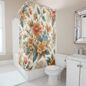 Petals & Poetry Een bloemenaffaire Douchegordijn (In situ)