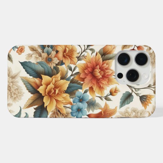 Petals & Poetry Een bloemenaffaire iPhone Hoesje (Achterkant horizontaal)