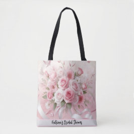 Petals & Promises: Een rozeachtig Rozen Vrijgezell Tote Bag