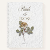 Petals & Prose Personalized Floral  Notitieboek (Voorkant)