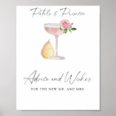 Petals & Prosecco - advies en wensen Poster (Voorkant)