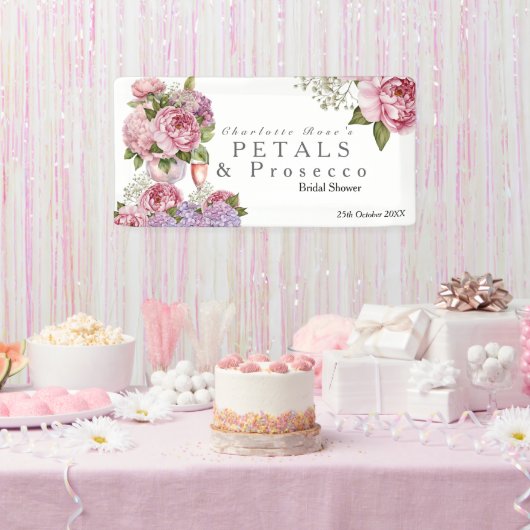 Petals & Prosecco Banner (Feest)