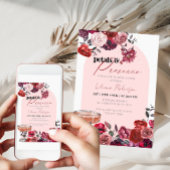 Petals & Prosecco Bloemen Bruidsdouche Uitnodiging