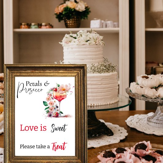 Petals Prosecco Bloemen Vrijgezellenfeest Favor Ca Perfect Poster
