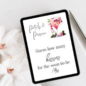 Petals & Prosecco Bloemen Vrijgezellenfeest Guess Poster