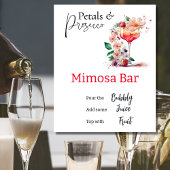 Petals Prosecco Bloemen Vrijgezellenfeest Mimosa B Perfect Poster