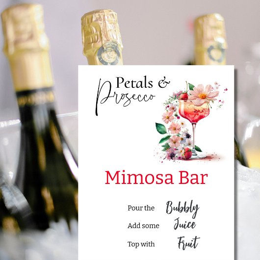 Petals Prosecco Bloemen Vrijgezellenfeest Mimosa B Perfect Poster