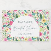 Petals Prosecco Bloemen Vrijgezellenfeest Party Sparkling Wijnetiket (Enkel label)