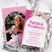 Petals & Prosecco Bloemenboog Boho Vrijgezellenfee Kaart