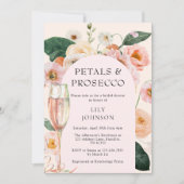 Petals & Prosecco Bloemenboog Vrijgezellenfeest Kaart (Voorkant)