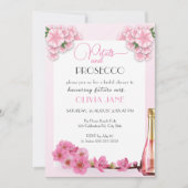 Petals & Prosecco Bloemenboog Zomer Vrijgezellenfe Kaart (Voorkant)