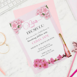 Petals & Prosecco Bloemenboog Zomer Vrijgezellenfe Kaart