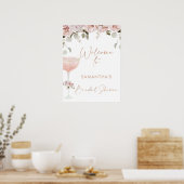 Petals Prosecco Blush Bloemen Vrijgezellenfeest We Poster (Keuken)