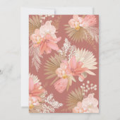 Petals & Prosecco Boho Bruids Douche Uitnodiging (Achterkant)