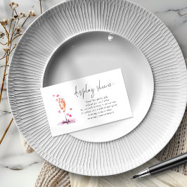 Petals Prosecco Bridal Display Douche Informatiekaartje