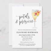 Petals & Prosecco Bridal Shower Kaart (Voorkant)