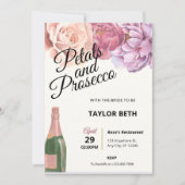 Petals & Prosecco Bridal Shower Kaart (Voorkant)