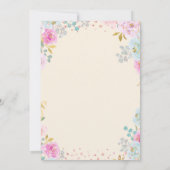 Petals & Prosecco Bridal Shower Kaart (Achterkant)