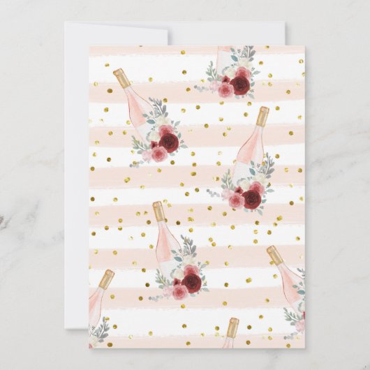 Petals & Prosecco Bridal Shower Kaart (Achterkant)